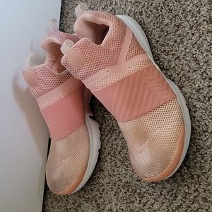 Gently worn pink Nikes 7y